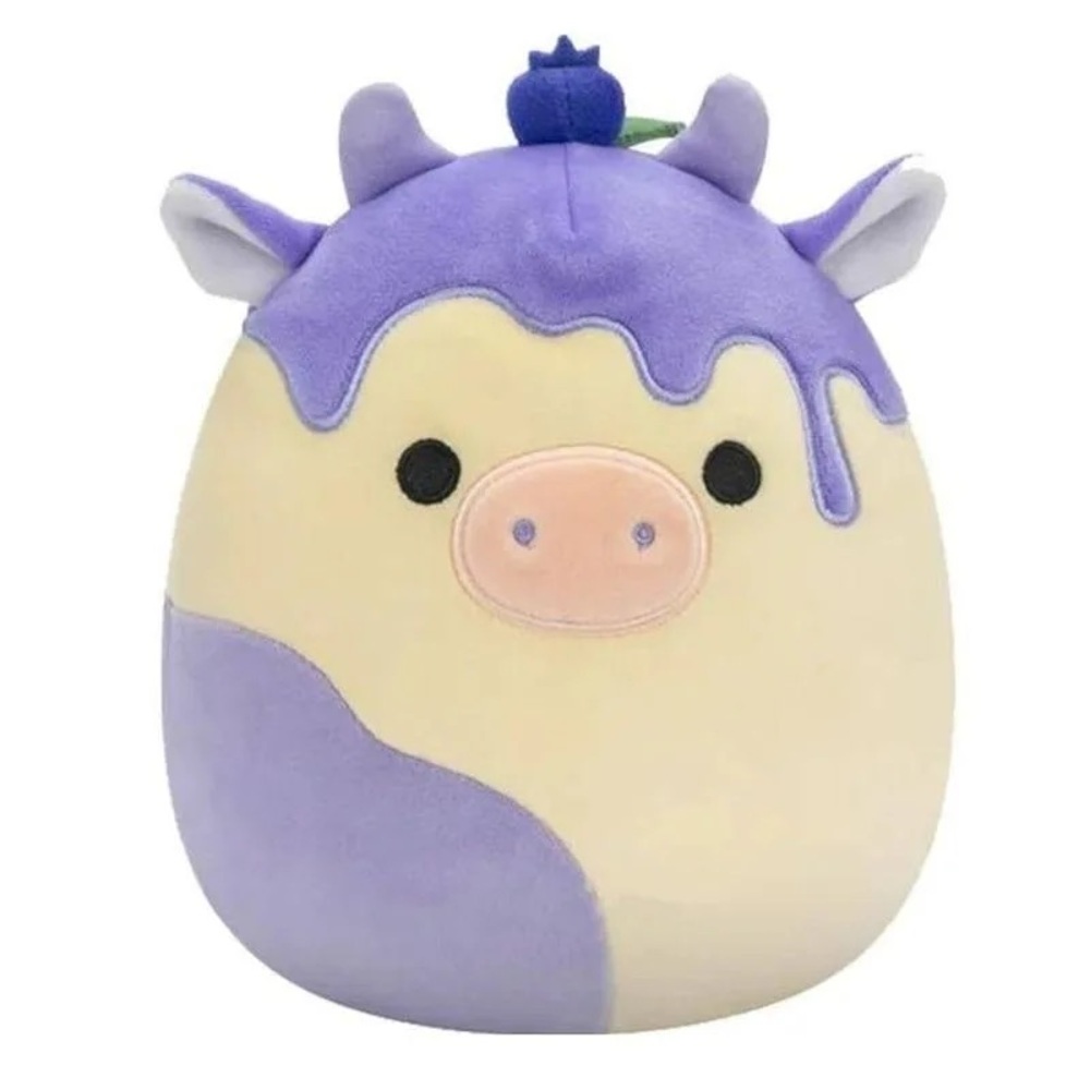 Squishmallows Benito Blueberry Cheesecake Cow Super Soft Plush Toy 11”